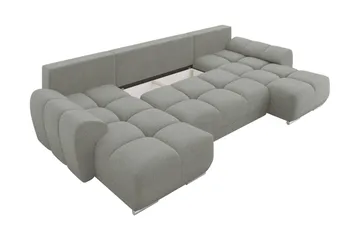 Simerly Bäddsoffa Dubbeldivan 4-sits - Gul - Products - Möbler - Soffa - Bäddsoffa - U bäddsoffa