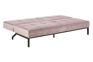 Stefan Bäddsoffa Sammet - Rosa - Products - Möbler - Soffa - Bäddsoffa - 2 sits bäddsoffa