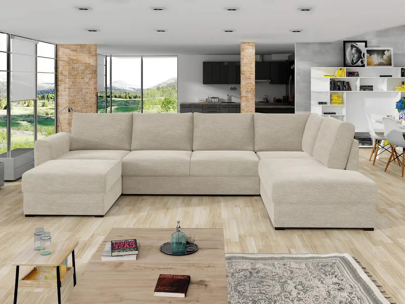 Taberk 5-sits U-Soffa med Divan Vänster - Products - Möbler - Soffa - Bäddsoffa - Hörnbäddsoffa