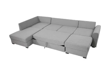 Taberk Bäddsoffa med Divan och Schäslong 4-sits - Grön - Products - Möbler - Soffa - Bäddsoffa - Bäddsoffa divan