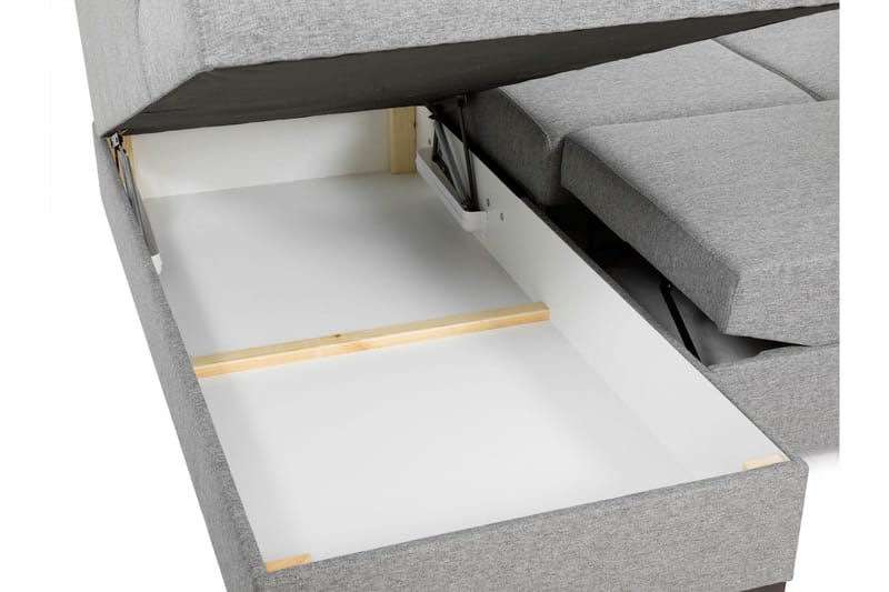 Taberk Bäddsoffa med Divan och Schäslong 5-sits i Chenille - Blå - Products - Möbler - Soffa - Bäddsoffa - Bäddsoffa divan