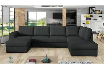 Wilma 6-sits Bäddsoffa - Antracit - Products - Möbler - Soffa - Bäddsoffa - Bäddsoffa divan