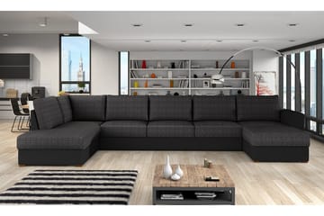 Wilma Hörnsoffa Vänster - Svart - Products - Möbler - Soffa - Bäddsoffa - Bäddsoffa divan