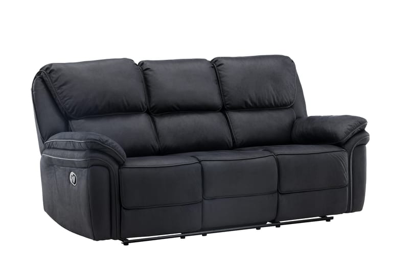 Saranda Reclinersoffa - Svart - Products - Möbler - Soffa - Biosoffa & reclinersoffa - 3 sits biosoffa & reclinersoffa