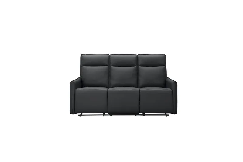 Lugo Reclinersoffa 3-sits, Svart