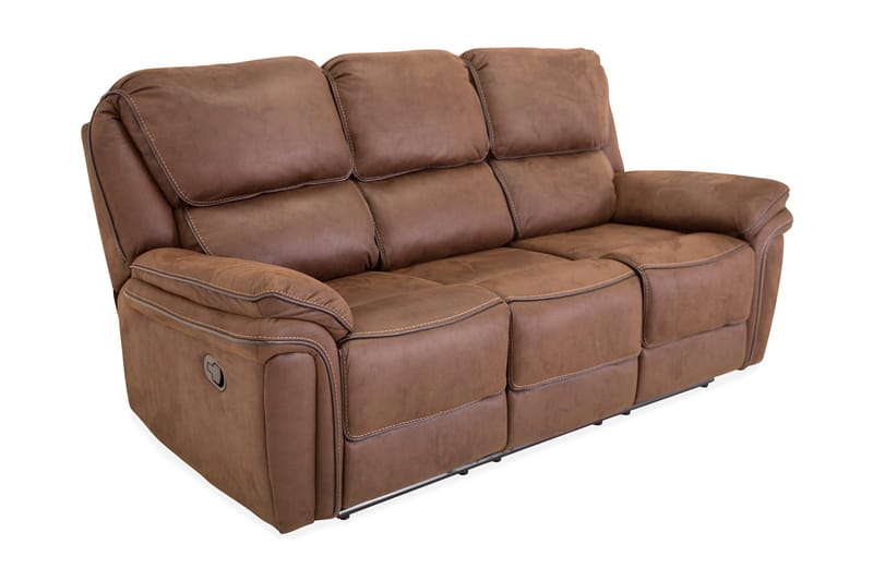 Saranda 3-sits Soffa - Brun - Products - Möbler - Soffa - Biosoffa & reclinersoffa - 3 sits biosoffa & reclinersoffa