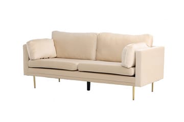 Boom Sammetssoffa 3-sits - Beige - Products - Möbler - Soffa - 3 sits soffa