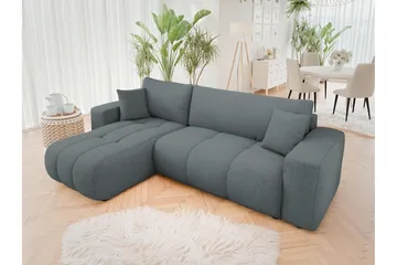 Flo Bäddsoffa med Divan 3-sits - Grå - Products - Möbler - Soffa - Divansoffa & schäslongsoffa - 3 sits soffa med divan