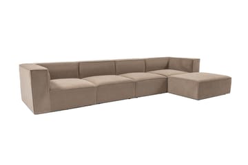 Gregor Soffa med Divan 4-sits - Cappucino - Products - Möbler - Soffa - Divansoffa & schäslongsoffa - 4 sits soffa med divan