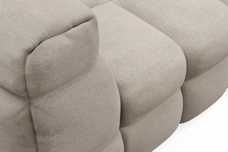 Elise 3-sits Bubblig Soffa - Beige - Products - Möbler - Soffa - 3 sits soffa