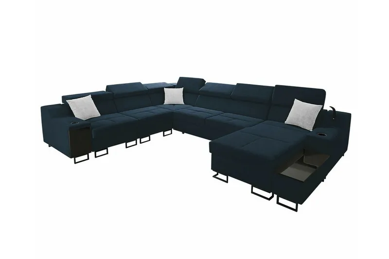 Galbally 5-sits Hörnsoffa Dark blue