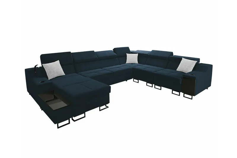 Galbally 5-sits Hörnsoffa Dark blue