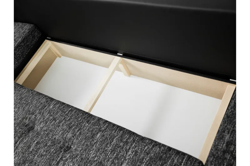 Gamal Soffa Dubbeldivan 4-sits - Svart - Products - Möbler - Soffa - U-soffa