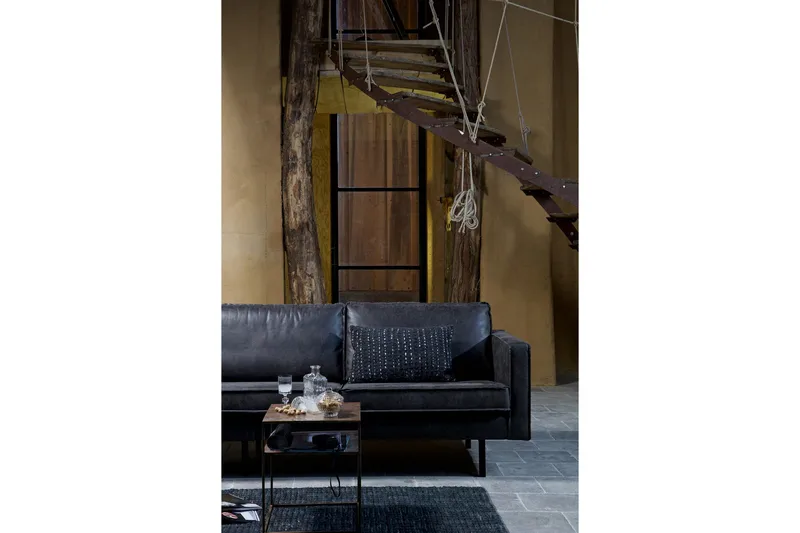 Lissbon 2,5-sits Soffa - Svart - Products - Möbler - Soffa - Skinnsoffa