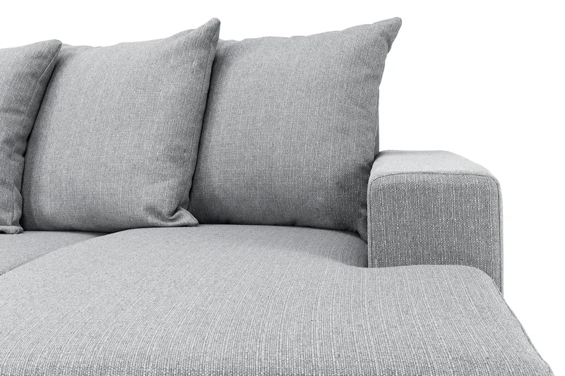 Nebraska U-soffa Divan Höger Kuvertkuddar - Ljusgrå - Products - Möbler - Soffa - U-soffa