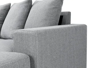 Nebraska U-soffa Divan Höger Kuvertkuddar - Ljusgrå - Products - Möbler - Soffa - U-soffa