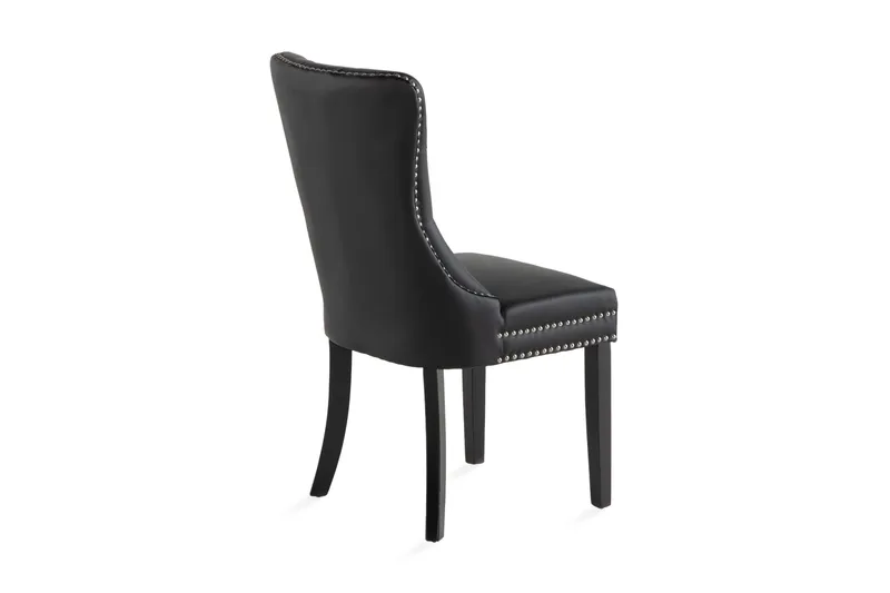 Bergviken Matstol Konstläder - Svart / Trä - Products - Möbler - Fåtölj & stolar - Matstol & köksstol