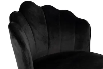 Broddhult Matstol - Svart / Metal / Sammet - Products - Möbler - Fåtölj & stolar - Matstol & köksstol