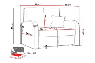 Denegal Bäddfåtölj - Brun - Products - Möbler - Fåtölj & stolar - Fåtölj - Bäddfåtölj