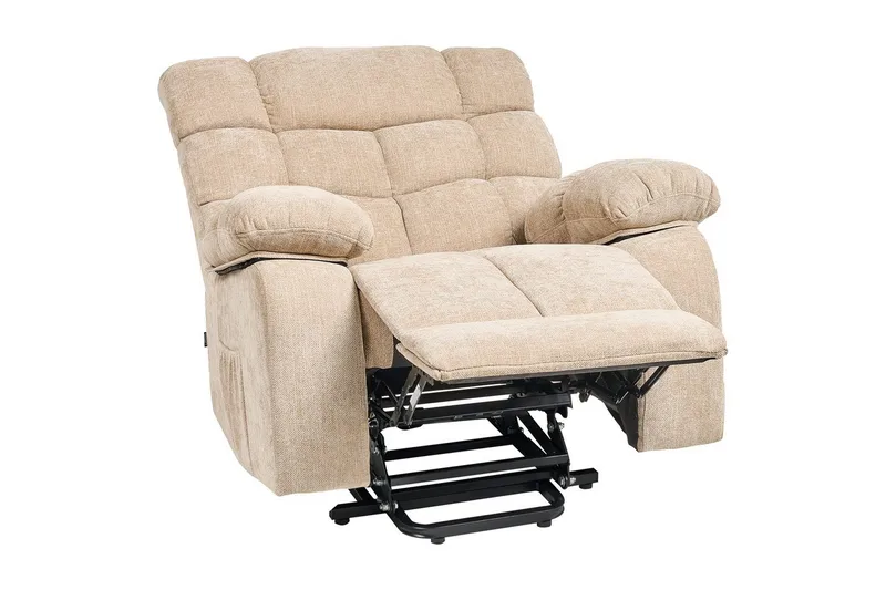 Elektrisk reclinerfåtölj Ares Beige, Beige