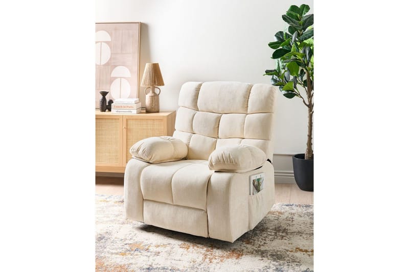 Elektrisk reclinerfåtölj Ares Ljusbeige - Ljusbeige - Products - Möbler - Fåtölj & stolar - Fåtölj - Biofåtölj & reclinerfåtölj