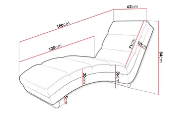 Regalado Liggfåtölj - Grå - Products - Möbler - Fåtölj & stolar - Fåtölj - Liggfåtölj