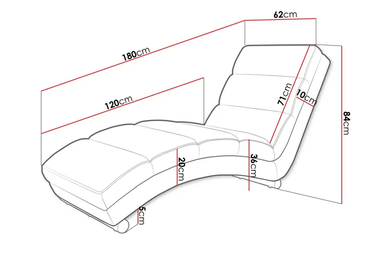 Regalado Liggfåtölj - Grå - Products - Möbler - Fåtölj & stolar - Fåtölj - Liggfåtölj