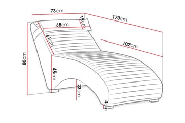 Staffin Liggfåtölj 73 cm Pink - Products - Möbler - Fåtölj & stolar - Fåtölj - Liggfåtölj