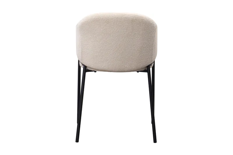 Filip Matstol - Vit Bouclé - Products - Möbler - Fåtölj & stolar - Karmstol