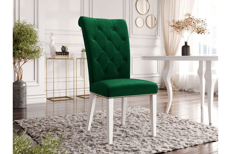 Garvin Matstol - Grön/Vit - Products - Möbler - Fåtölj & stolar - Matstol & köksstol