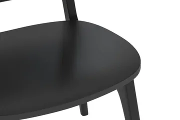 Jerup Matstol - Svart - Products - Möbler - Fåtölj & stolar - Matstol & köksstol