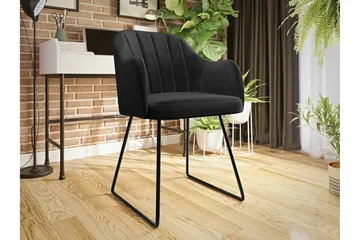 Kintore Matstol - Svart - Products - Möbler - Fåtölj & stolar - Karmstol