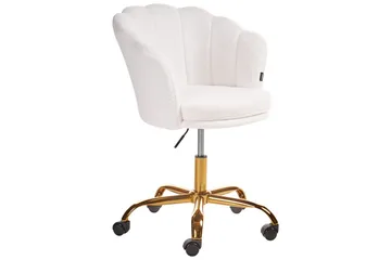 Kontorsstol Monticello Vitt/guld/svart - Vitt/guld/svart - Products - Möbler - Fåtölj & stolar - Kontorsstol & skrivbordsstol