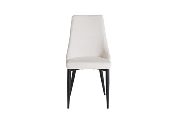 Leone Matstol - Svart/Beige - Products - Möbler - Fåtölj & stolar - Matstol & köksstol