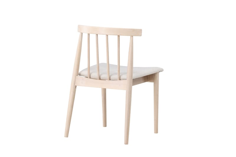 Matstol utan armstöd Peach Flora Dining Chair - Whitewash Legs / Beige Fabric Whitewash - Products - Möbler - Fåtölj & stolar - Matstol & köksstol