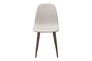 Nibe Matstol - Beige/Metallben Valnöt - Products - Möbler - Fåtölj & stolar - Matstol & köksstol