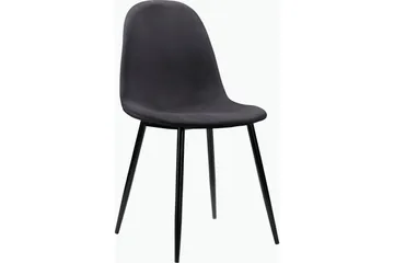 Oktoos Matstol - Antracit/Svart - Products - Möbler - Fåtölj & stolar - Matstol & köksstol