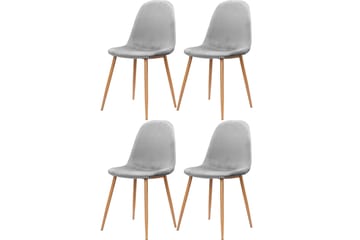 Oktoos Matstol - Grå/Natur - Products - Möbler - Fåtölj & stolar - Matstol & köksstol