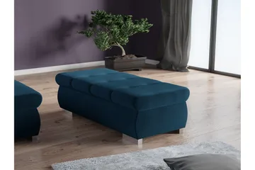 Cerys Fotpall 60 cm - Blå - Products - Möbler - Fåtölj & stolar - Pall & puff - Fotpallar