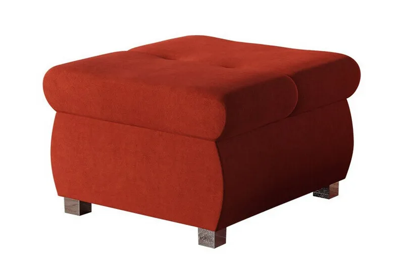 Cerys Fotpall 60 cm, Röd