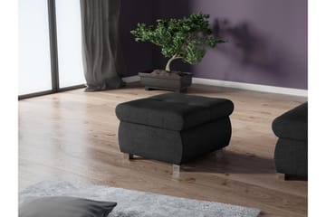 Cerys Fotpall 60 cm - Svart - Products - Möbler - Fåtölj & stolar - Pall & puff - Fotpallar
