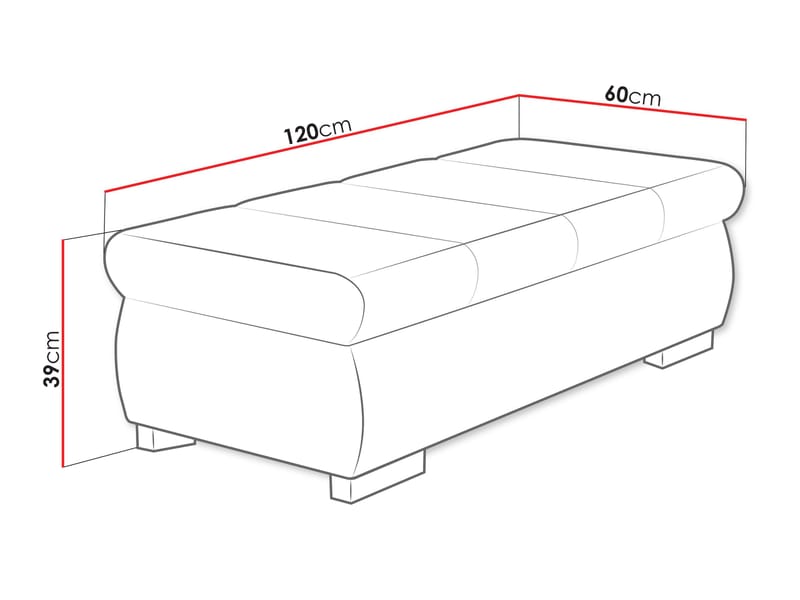 Cillo Fotpall 120 cm - Products - Möbler - Fåtölj & stolar - Pall & puff - Sittpuff