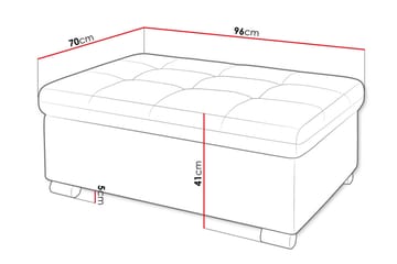 Dynir Fotpall 70 cm - Grå - Products - Möbler - Fåtölj & stolar - Pall & puff - Fotpallar