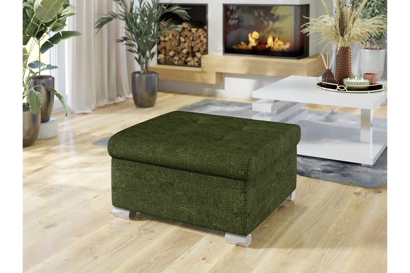Dynir Fotpall 70 cm - Grön - Products - Möbler - Fåtölj & stolar - Pall & puff - Fotpallar