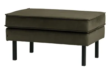 Lissbon Fotpall Sammet - Mörkgrön - Products - Möbler - Fåtölj & stolar - Pall & puff - Fotpallar