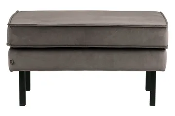 Lissbon Fotpall Sammet - Taupe - Products - Möbler - Fåtölj & stolar - Pall & puff - Fotpallar