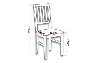 Patrickswell Matstol - Brun - Products - Möbler - Fåtölj & stolar - Matstol & köksstol