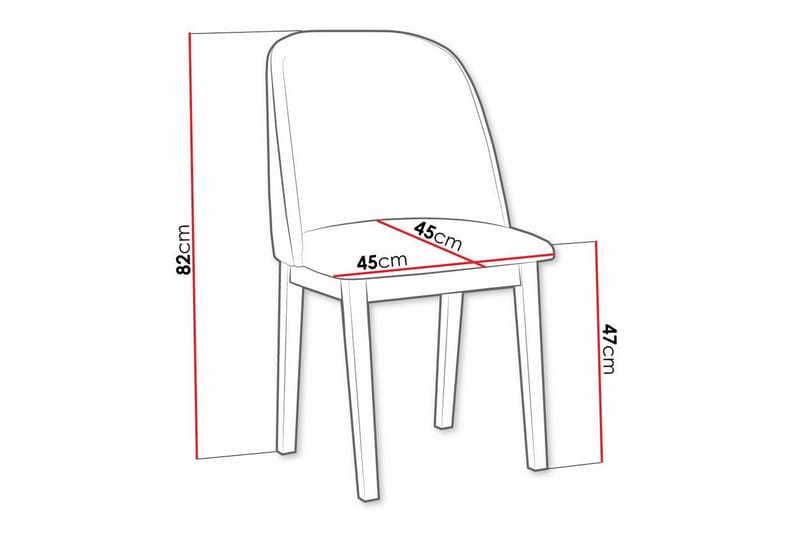 Patrickswell Matstol - Svart - Products - Möbler - Fåtölj & stolar - Matstol & köksstol