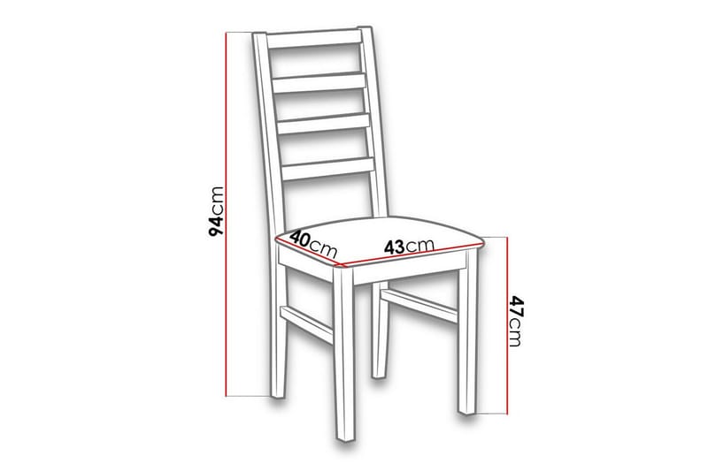 Patrickswell Matstol - Vit - Products - Möbler - Fåtölj & stolar - Matstol & köksstol