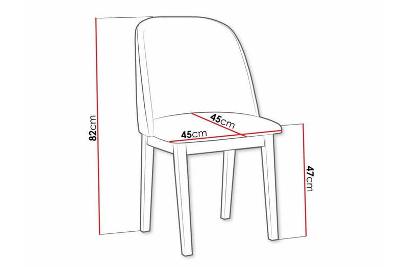 Patrickswell Matstol - Vit - Products - Möbler - Fåtölj & stolar - Matstol & köksstol